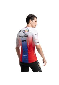 SIROKO - Męska koszulka kolarska z krótkim rękawem Burgos Burpellet BH x Siroko Siroko. Kolor: biały. Długość rękawa: krótki rękaw. Długość: krótkie. Sport: kolarstwo #2