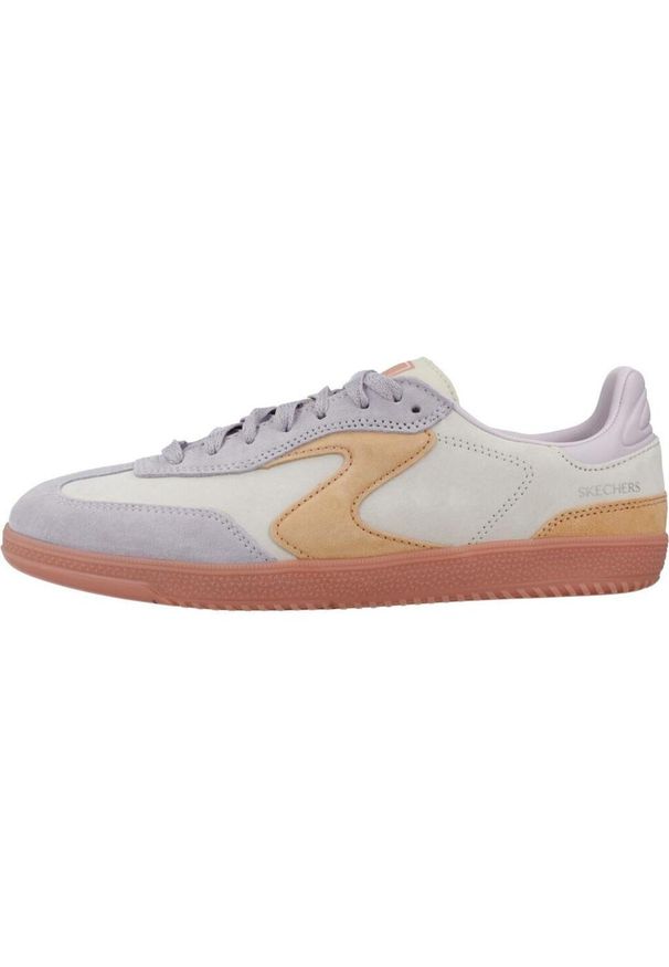 skechers - Buty Kobieta Skechers Hotshot fioletowy. Kolor: beżowy. Materiał: syntetyk, skóra