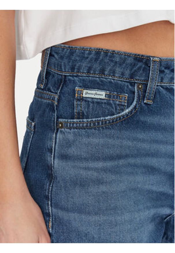 Guess Szorty jeansowe W5GD0Y D5O11 Granatowy Regular Fit. Kolor: niebieski. Materiał: bawełna