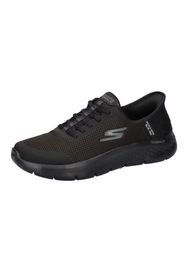 skechers - Buty do chodzenia damskie Skechers 124836BBK. Kolor: czarny. Materiał: syntetyk, materiał. Szerokość cholewki: normalna. Sport: turystyka piesza