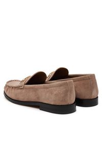 TOMMY HILFIGER - Tommy Hilfiger Półbuty Soft Suede Horsebit Loafer FW0FW08649 Beżowy. Kolor: beżowy. Materiał: zamsz, skóra