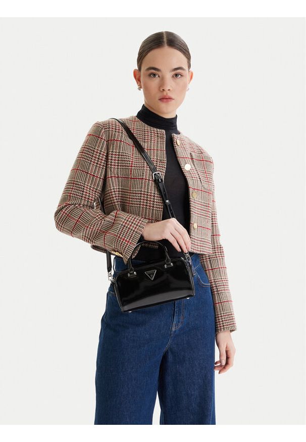 Guess Torebka Arnela Mini HWNY94 96740 Czarny. Kolor: czarny. Materiał: skórzane