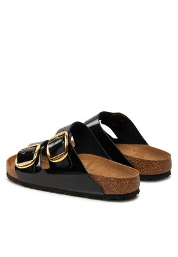 Birkenstock Klapki Arizona Big Buckle Bf 1027918 Czarny. Kolor: czarny. Materiał: skóra