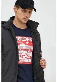Calvin Klein Jeans kurtka męska kolor czarny przejściowa. Okazja: na co dzień. Kolor: czarny. Materiał: poliester, włókno. Styl: casual #5