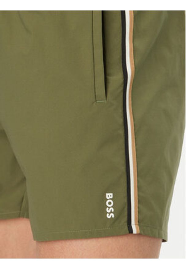 BOSS Szorty kąpielowe Iconic 50491594 Zielony jasny Regular Fit. Kolor: zielony