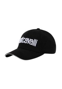 Just Cavalli - JUST CAVALLI Czarna czapka Logo Embroidery 3d Up. Kolor: czarny #4