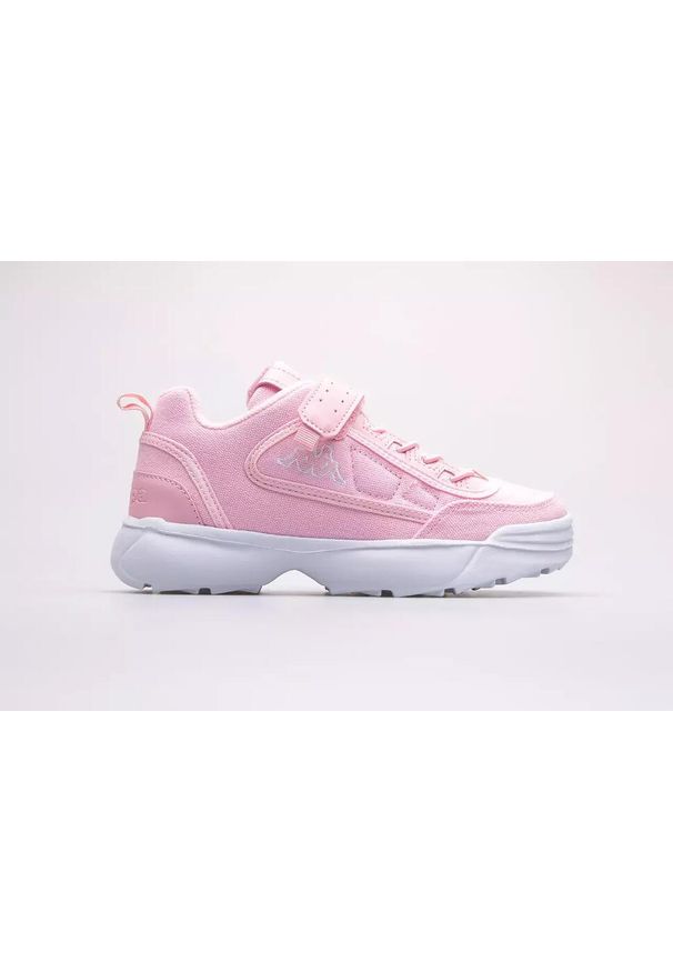 Buty do chodzenia dla dzieci Kappa Rave Sun K. Zapięcie: sznurówki. Kolor: biały, wielokolorowy, różowy. Materiał: materiał, syntetyk. Szerokość cholewki: normalna. Sport: turystyka piesza
