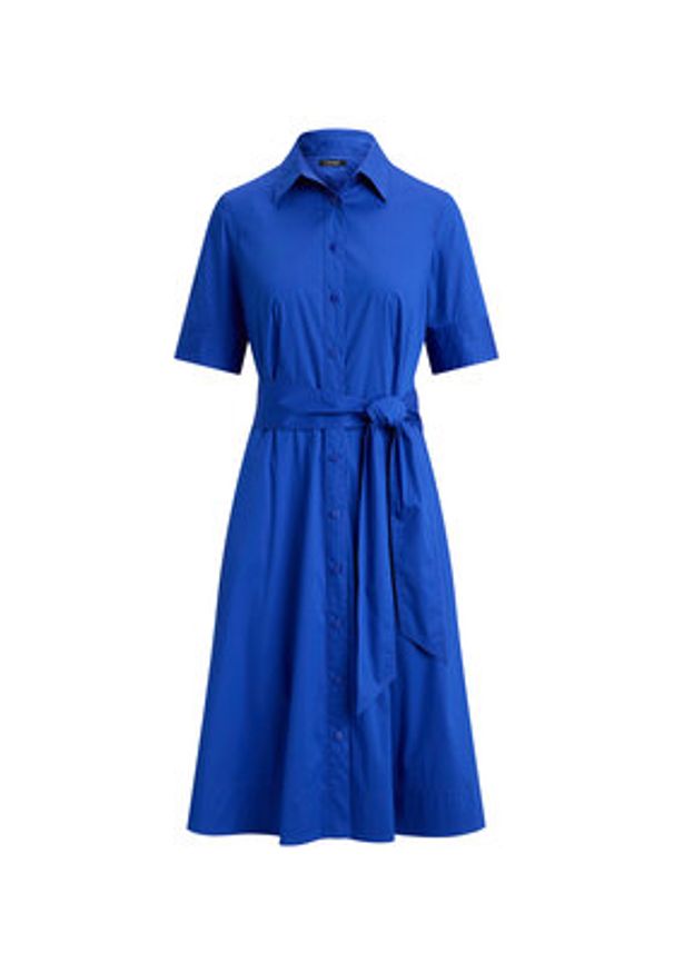 Lauren Ralph Lauren - LAUREN RALPH LAUREN Sukienka koszulowa 200748950020 Niebieski Regular Fit. Kolor: niebieski. Materiał: bawełna. Typ sukienki: koszulowe