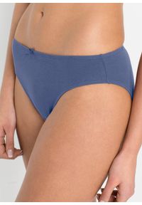 bonprix - Figi (6 par). Kolor: beżowy. Materiał: skóra, materiał, koronka. Wzór: gładki, koronka #2