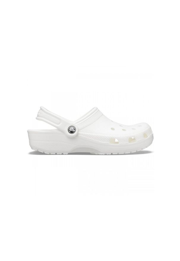 Klapki dla dorosłych Crocs Classic. Okazja: na co dzień. Kolor: biały. Materiał: materiał, syntetyk. Styl: casual