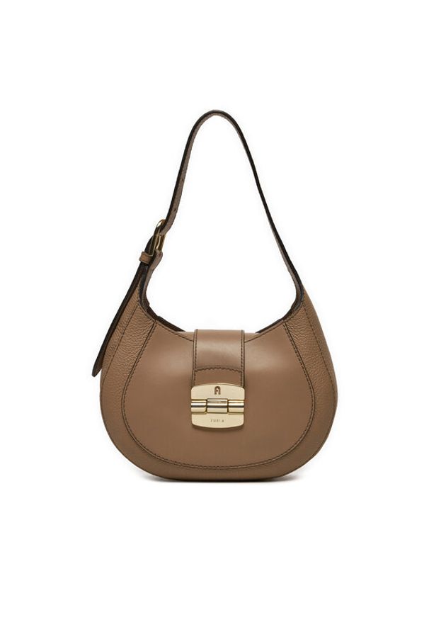 Furla Torebka Club 2 WB01276-BX0053-1257S Beżowy. Kolor: beżowy. Materiał: skórzane