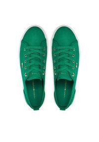 TOMMY HILFIGER - Tommy Hilfiger Tenisówki Vulc Canvas Sneaker FW0FW08063 Zielony. Kolor: zielony #5