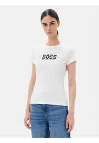 BOSS T-Shirt Endora 50545287 Biały Regular Fit. Kolor: biały. Materiał: bawełna