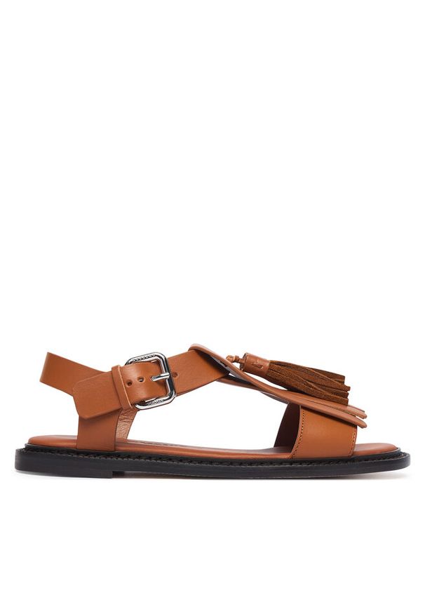 Sandały Weekend Max Mara. Kolor: brązowy