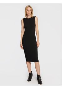 Nissa Komplet sweter i sukienka RZ13527 Czarny Regular Fit. Kolor: czarny. Materiał: syntetyk #4