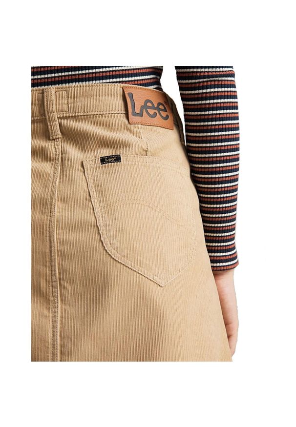 Lee - LEE A LINE ZIP SKIRT DAMSKA SPÓDNICA L38FQM63 112108163