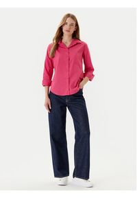 United Colors of Benetton - United Colors Of Benetton Koszula 5HAXDQ0AX Różowy Regular Fit. Kolor: różowy. Materiał: bawełna #4
