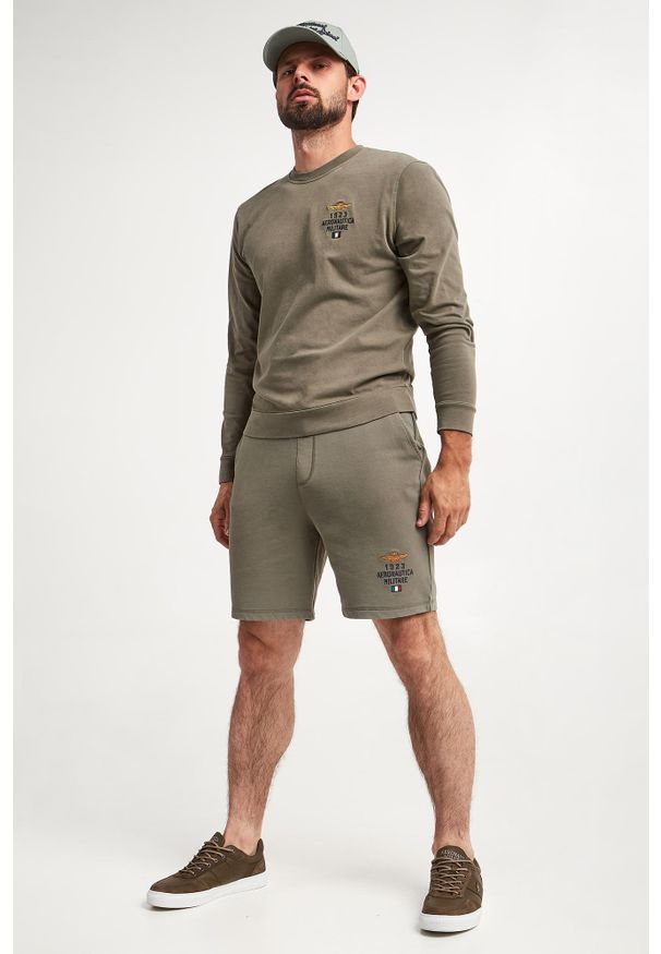 Aeronautica Militare - Bluza dresowa męska crewneck AERONAUTICA MILITARE. Materiał: dresówka