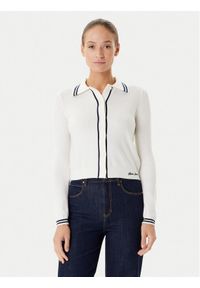 Guess Jeans Kardigan W5YR32 Z3HO2 Écru Regular Fit. Materiał: syntetyk