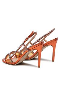 Stuart Weitzman Sandały Mondrian Glam 100 Sa SC242 Pomarańczowy. Kolor: pomarańczowy. Materiał: skóra #4