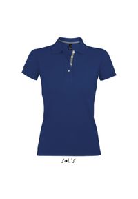 SOL'S - Damska koszulka polo Sol's Portland. Typ kołnierza: polo. Kolor: niebieski #1