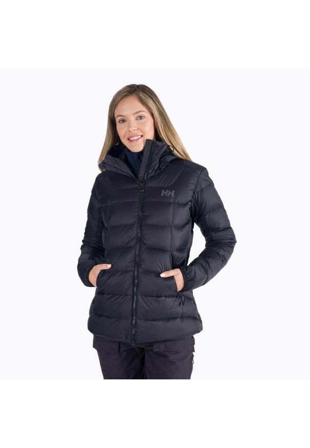 Kurtka puchowa damska Helly Hansen Verglas Glacier Down. Kolor: czarny. Materiał: puch. Sport: turystyka piesza
