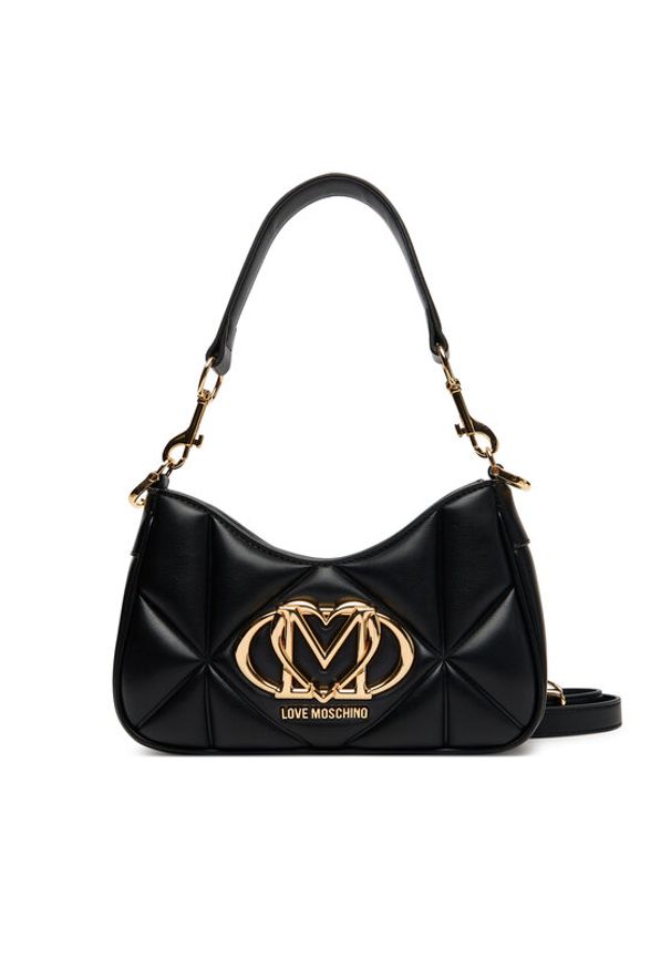 Love Moschino - LOVE MOSCHINO Torebka JC4080PP1NLC0000 Czarny. Kolor: czarny. Materiał: skórzane