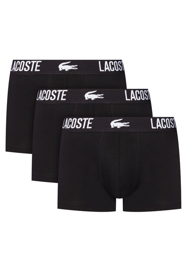 Lacoste Komplet bokserek 5H2393 Czarny. Kolor: czarny. Materiał: bawełna