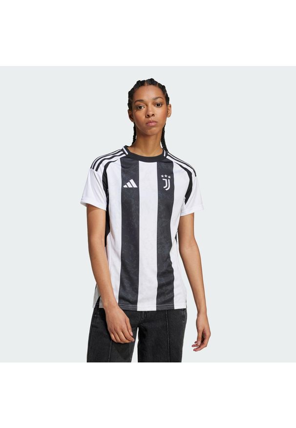 Adidas - Koszulka Juventus 24/25 Home. Kolor: czarny, wielokolorowy, biały. Materiał: materiał. Sport: piłka nożna