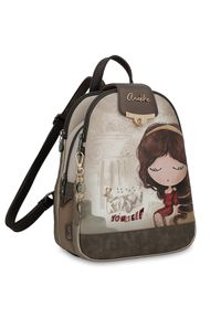 Brązowy Damski Plecak Anekke Edycja Limitowana. Kolor: brązowy #6