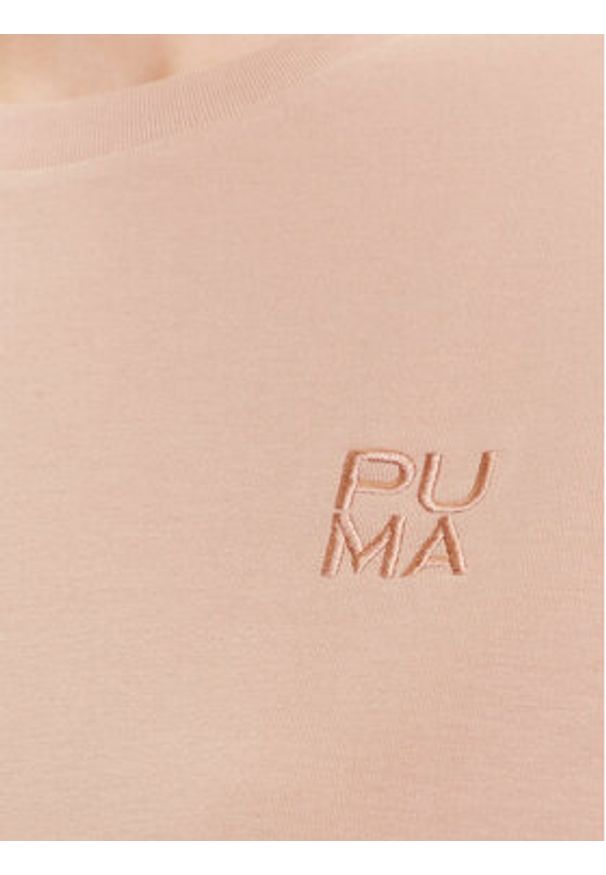 Puma T-Shirt Infuse 538348 Beżowy Relaxed Fit. Kolor: beżowy. Materiał: bawełna, syntetyk