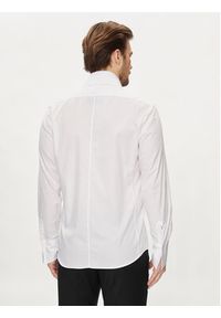Karl Lagerfeld - KARL LAGERFELD Koszula 605008 Biały Slim Fit. Typ kołnierza: dekolt w karo. Kolor: biały. Materiał: bawełna #5