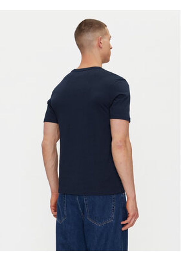 Timberland T-Shirt TB0A5UPQ Granatowy Regular Fit. Kolor: niebieski. Materiał: bawełna