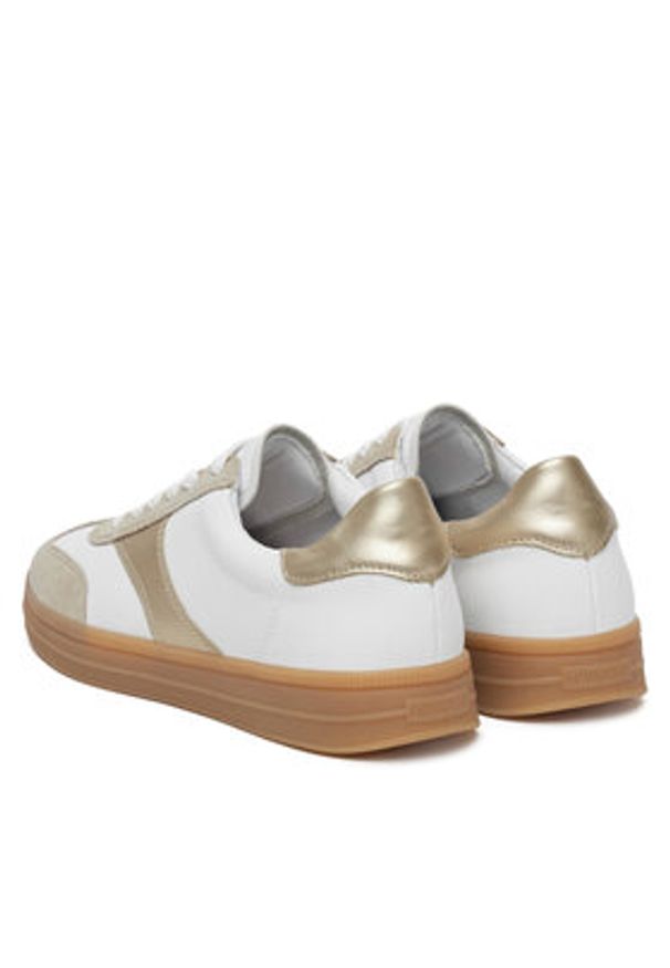 Remonte Sneakersy D2C01-81 Biały. Kolor: biały. Materiał: skóra