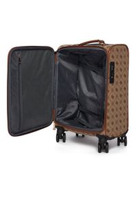 Guess Walizka kabinowa Melinda Logo TWLP99 02983 Beżowy. Kolor: beżowy. Materiał: poliester #4