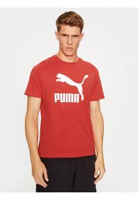 Puma T-Shirt Classics Logo 530088 Czerwony Regular Fit. Kolor: czerwony. Materiał: bawełna