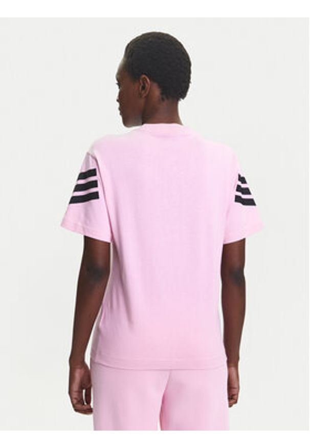 Adidas - adidas T-Shirt Future Icons 3-Stripes JE0240 Różowy Regular Fit. Kolor: różowy. Materiał: bawełna