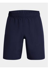 Under Armour Szorty sportowe Ua Woven Wdmk Shorts 1383356-410 Granatowy Loose Fit. Kolor: niebieski. Materiał: syntetyk. Styl: sportowy