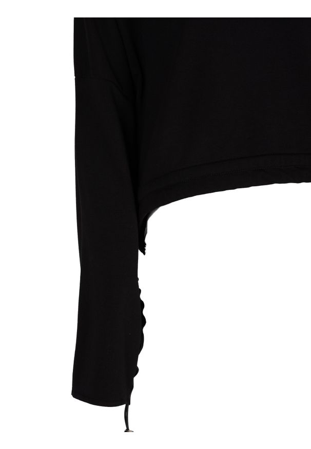 La Haine Inside Us Bluza "Tunic" | 4M LW757 | Kobieta | Czarny. Kolor: czarny. Materiał: bawełna, elastan. Długość: krótkie