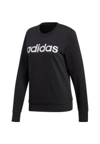 Adidas - Bluza damska adidas W Essentials Linear Sweat czarna DP2363. Kolor: czarny