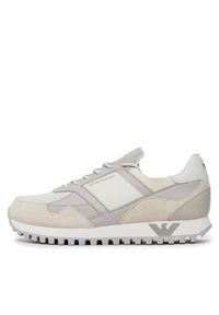 Emporio Armani Sneakersy X4X616 XN632 S730 Beżowy. Kolor: beżowy. Materiał: zamsz, skóra