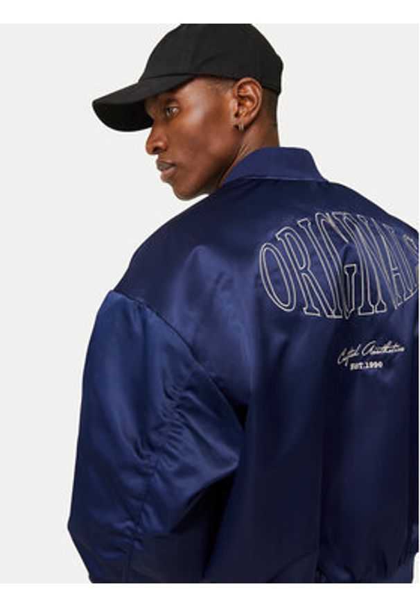 Jack & Jones - Jack&Jones Kurtka bomber Boston 12272869 Niebieski Regular Fit. Kolor: niebieski. Materiał: syntetyk