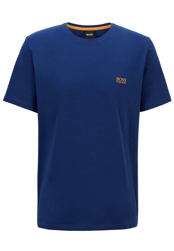 BOSS - Boss Koszulka piżamowa Mix&Match 50381904 Niebieski Regular Fit. Kolor: niebieski. Materiał: bawełna
