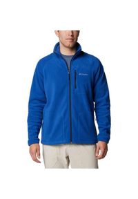 columbia - Bluza sportowa męska Columbia 1420421442. Kolor: niebieski. Materiał: polar. Sport: turystyka piesza