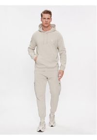 BOSS - Boss Bluza Wetalk 50509314 Beżowy Regular Fit. Kolor: beżowy. Materiał: bawełna #5