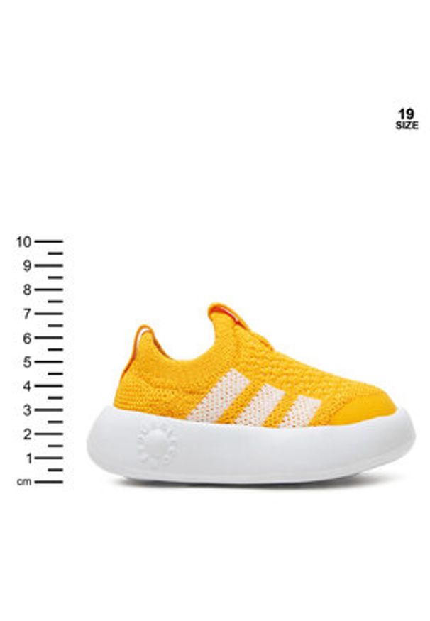Adidas - adidas Sneakersy Bubblecomfy JR5040 Żółty. Kolor: żółty. Materiał: materiał