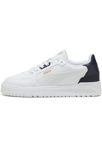 Adidasy Puma Shuffle Downtown, Dla obu płci. Kolor: biały. Materiał: materiał, skóra ekologiczna