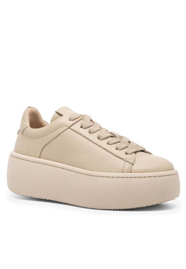 Półbuty Simple. Kolor: beżowy