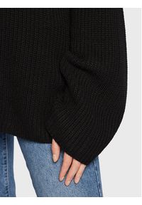 TwinSet - TWINSET Sweter 222AP3590 Czarny Relaxed Fit. Kolor: czarny. Materiał: syntetyk #3