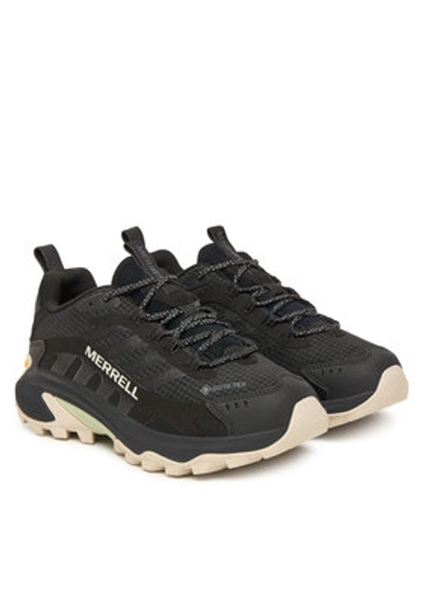Merrell Sneakersy Moab Speed 2 Gtx J037838 Czarny. Kolor: czarny. Materiał: materiał